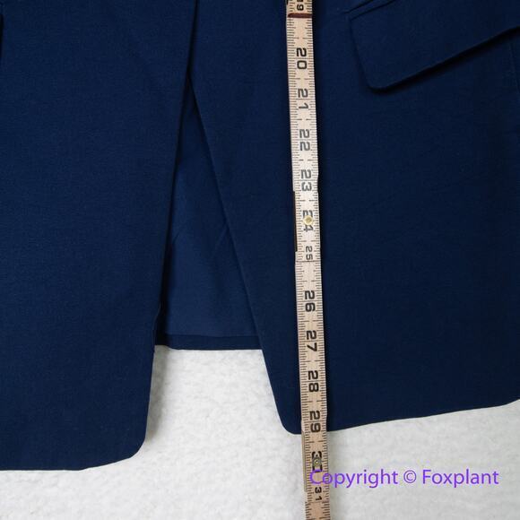 Eloquii Premier Blue blazer one button collared, size 16‎ - Picture 6 of 14